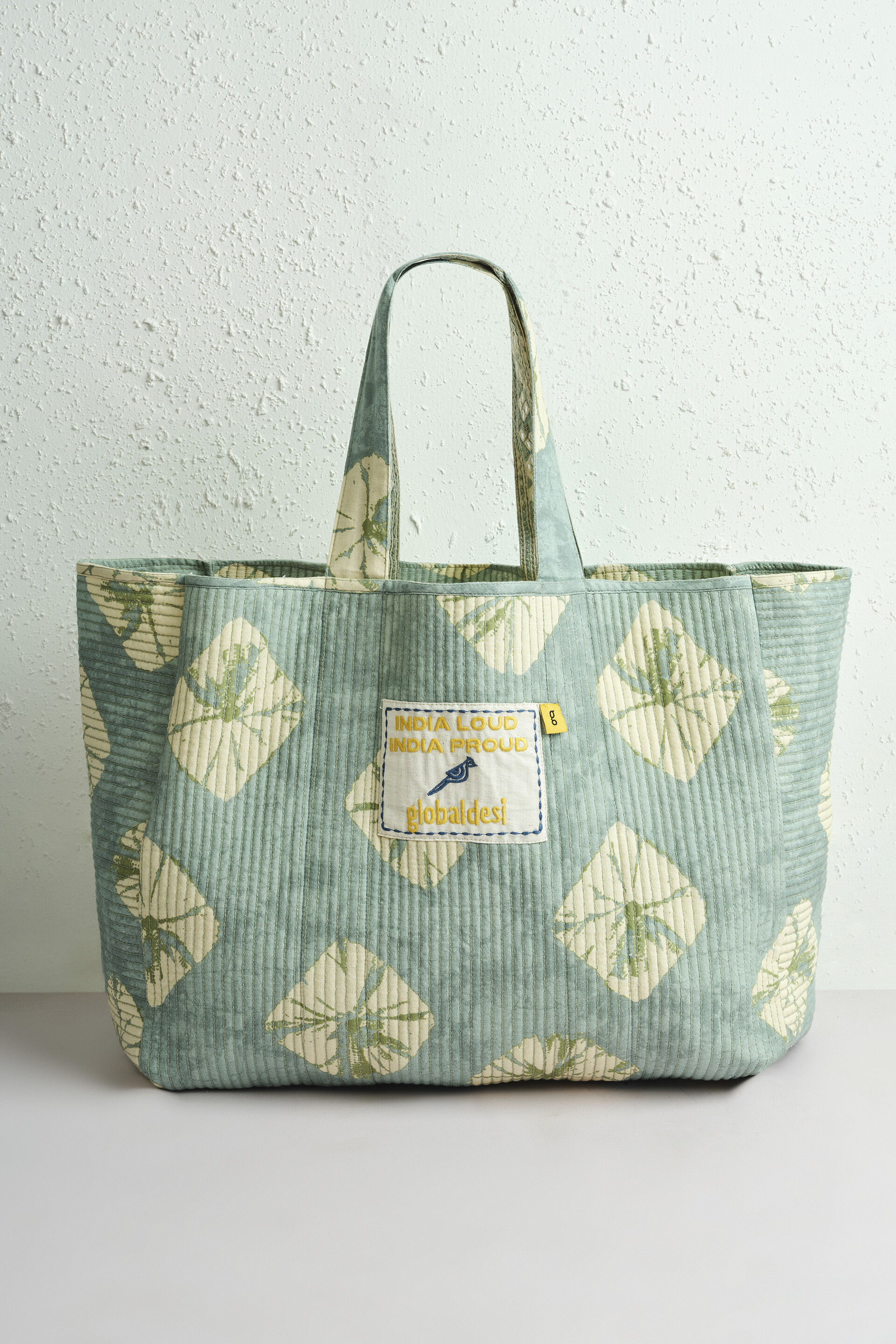 Teal Reversible Jhola Bag, , image 4